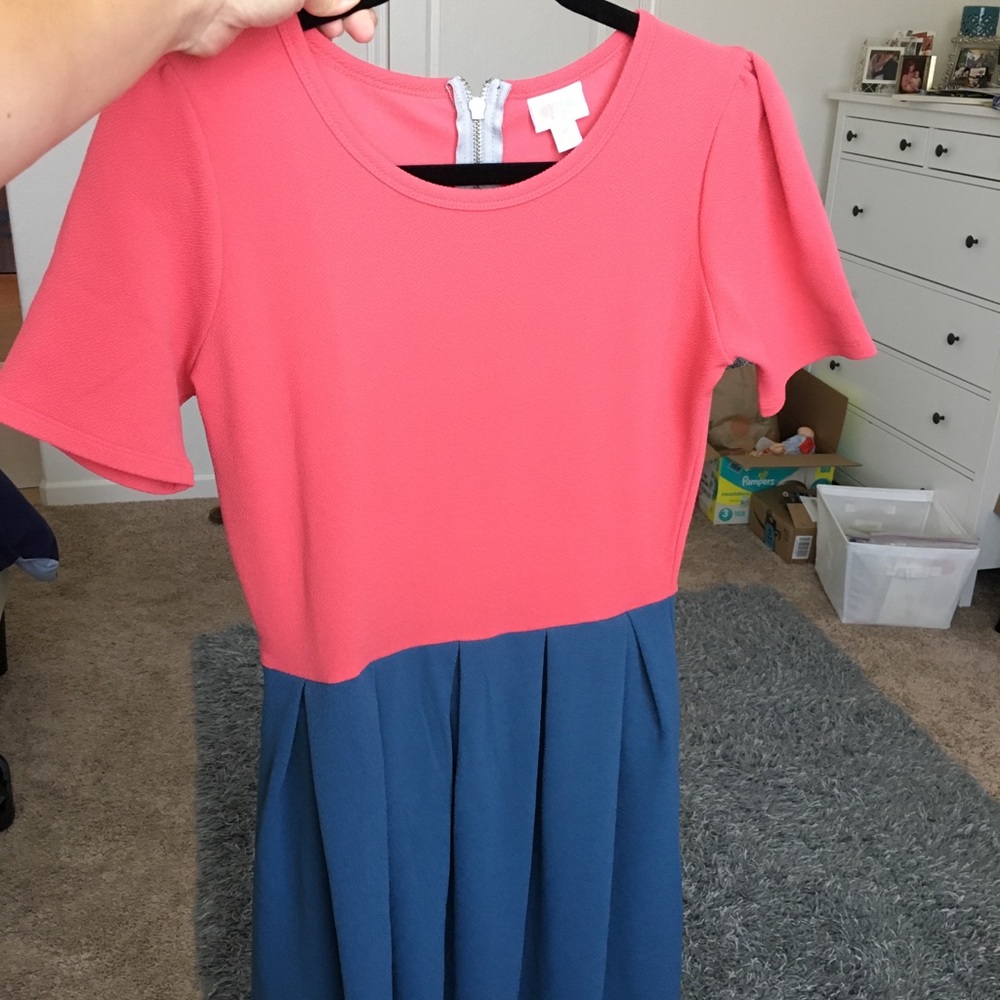 Size medium fit and flair zip up LuLaRoe dress